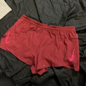 Nike Women's Athletic Shorts in Red and Pink